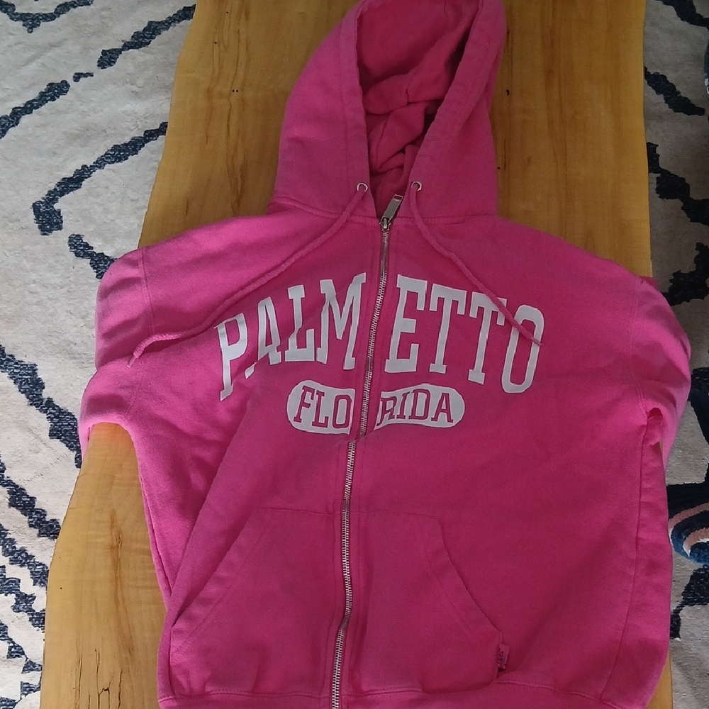 Palmetto Florida Kids Pink Zip-Up Hoodie